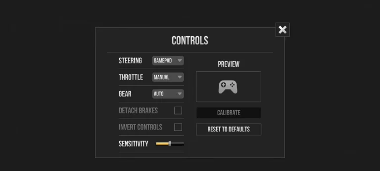 GamePad Controls
