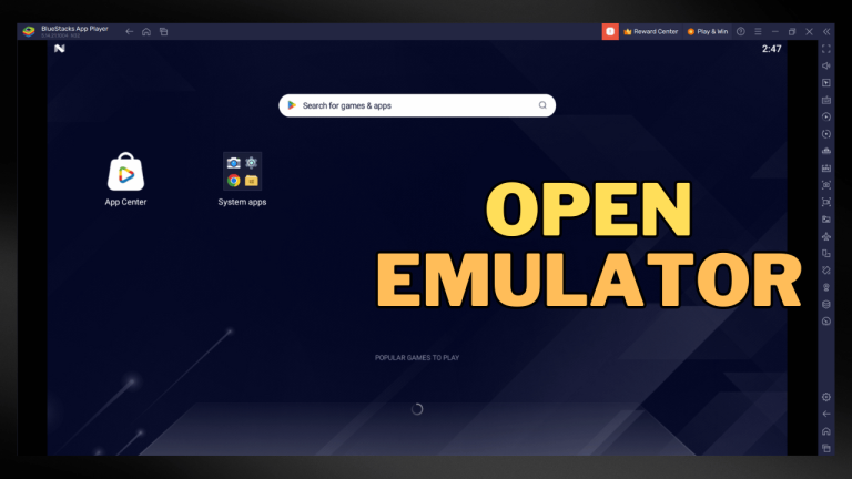Open the Emulator