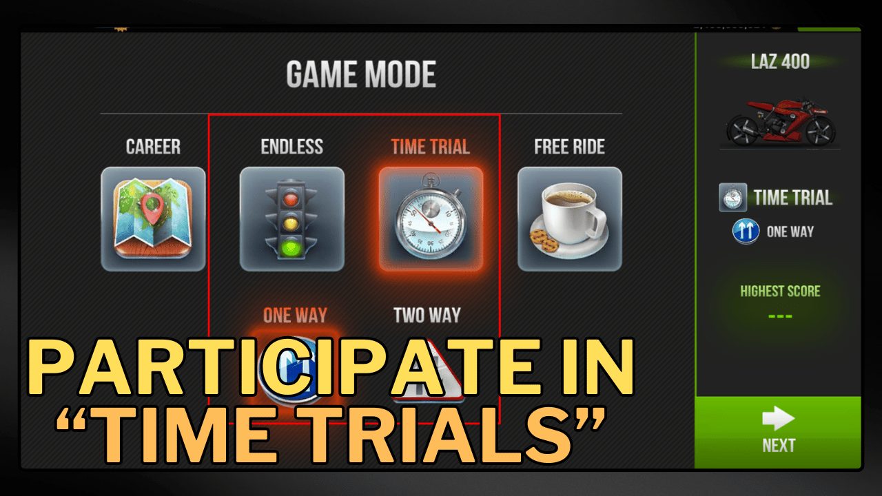 Participate in Time Trials