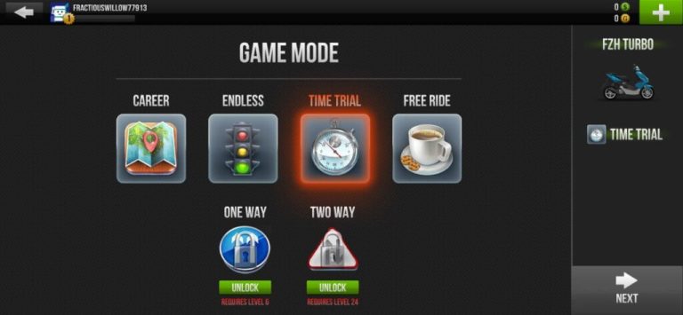 Time Trial Mode